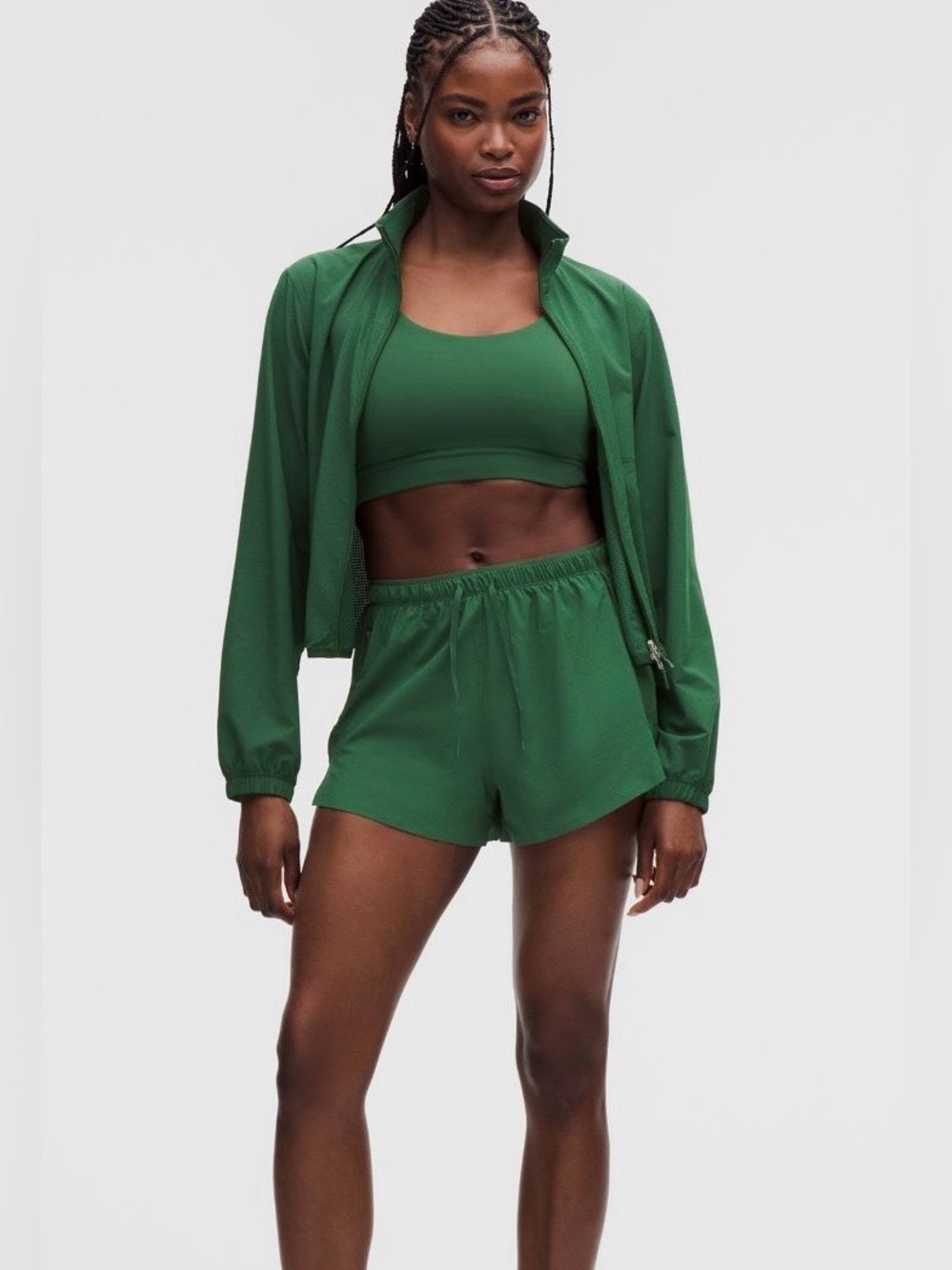 Lululemon Textured Mesh Running Short 2.5” in Ivy Grove Size XL